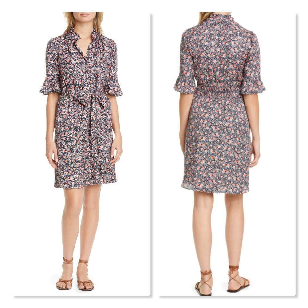 Rebecca Taylor Twilight Ditsy Floral Shirtdress